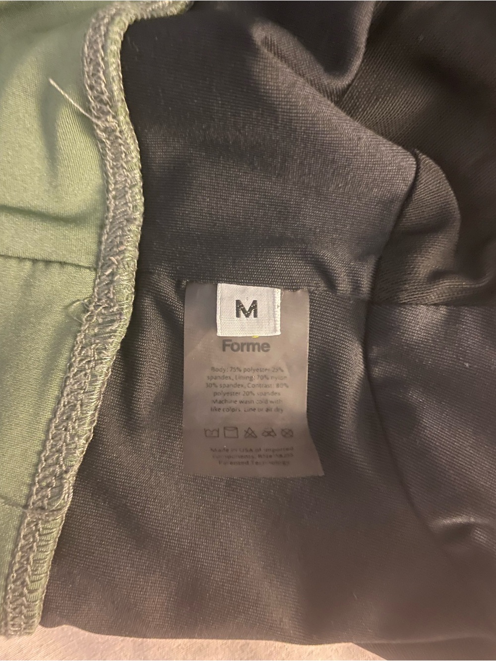 Forme Power Bra Sage Green Size M - Picture 5 of 5